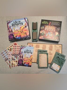 Life in Reterra Board Game - Colorful Illustrated Components